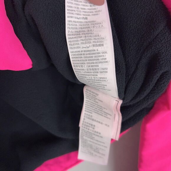 Hollister Jacket Womens Small Pink Bright Hot Neon Puffer Winter Coat Snow Ski - Picture 14 of 15